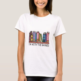 Ich bin mit den verbotenen Büchern, Frauenbücher, T-Shirt