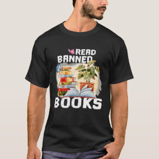 Ich bin mit den verbotenen Büchern. Ich lese verbo T-Shirt