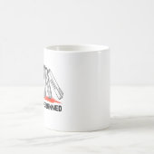 Ich bin mit den verbotenen Büchern Kaffeetasse (Mittel)