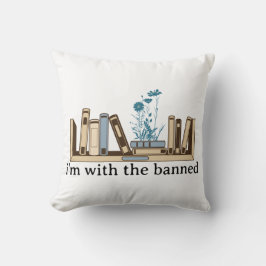 Ich bin mit den verbotenen Büchern lustig Kissen