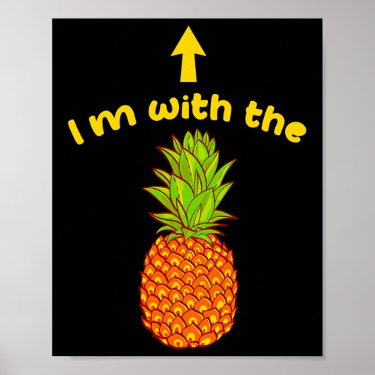Ich bin mit der Ananas-Ananas-Ananas-Sängerin-Matc Poster (Vorne)