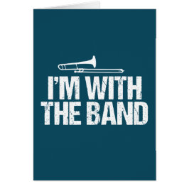 Ich bin mit der Band Funny Trombone Player Card