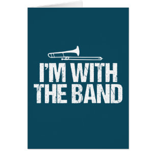 Ich bin mit der Band Funny Trombone Player Card