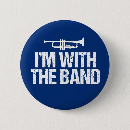 Ich bin mit der Band Funny Trumpet Button (Vorderseite)