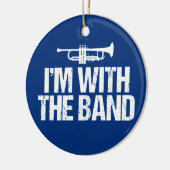 Ich bin mit der Band Funny Trumpet Keramik Ornament (Links)