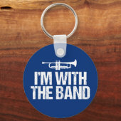 Ich bin mit der Band Funny Trumpet Schlüsselanhänger (Vorderseite)