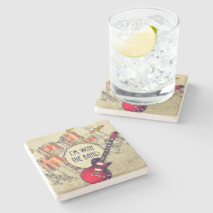 Ich bin mit der Band Stone Coaster Steinuntersetzer