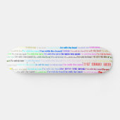 Ich bin mit der Band Text Design II Skateboard (Horizontal)