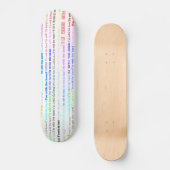 Ich bin mit der Band Text Design II Skateboard (Vorderseite)