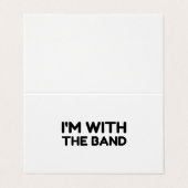 Ich bin mit der Band Visitenkarten (Außenseite Aufgefaltet)