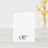 Ich bin mit der Bank Robber Matching Costume Hallo Karte (Gelbe Blume)