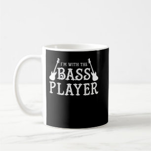 Ich bin mit der Bass Player Gitarrist Novelty Musi Kaffeetasse