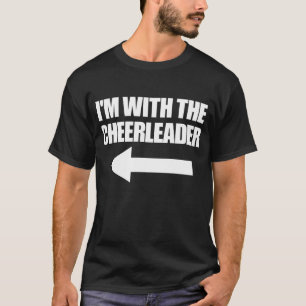 Ich bin mit der Cheerleader Halloween Matching T-Shirt