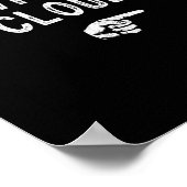 Ich bin mit der Cloud passende faul Kostüm Hallowe Poster (Ecke)