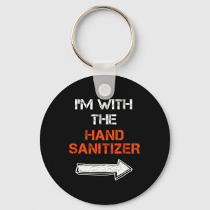 Ich bin mit der Hand Sanitisierer Last Minute Hall Schlüsselanhänger