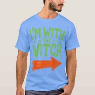 Ich bin mit der Hexe Lustiges Ehemann Halloween-Ko T-Shirt