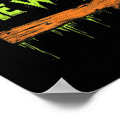 Ich bin mit der Hexe Lustiges Halloween Paar  Poster (Ecke)