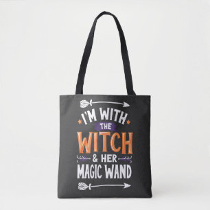 Ich bin mit der Hexe und ihrem magischen Wind Hall Tasche