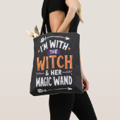 Ich bin mit der Hexe und ihrem magischen Wind Hall Tasche (Von Nahem)