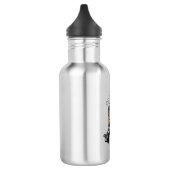 Ich bin mit der Hexe Vintage Halloween Edelstahlflasche (Links)