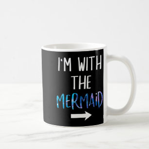 Ich bin mit der Meerjungfrau Lustige faule Meerjun Kaffeetasse
