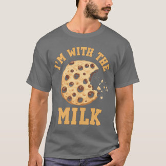Ich bin mit der Milch- und Kekspaar-Passenden Kost T-Shirt