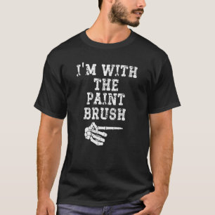 Ich bin mit der Paint Brush Point Matching Paare H T-Shirt