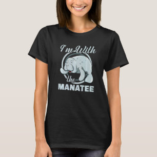 Ich bin mit der Seekuh Manatee Frauen Zookee T-Shirt