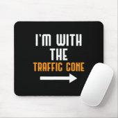 Ich bin mit der Traffic Cone Costume Funny Hallowe Mousepad (Mit Mouse)