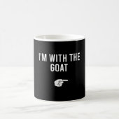 Ich bin mit der Ziegenkostümparty-Ziege Kaffeetasse (Mittel)