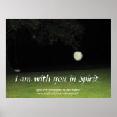 "Ich bin mit dir im Geist" Print Poster (Vorne)