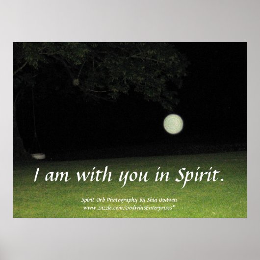 "Ich bin mit dir im Geist" Print Poster (Vorne)