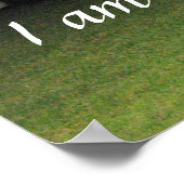 "Ich bin mit dir im Geist" Print Poster (Ecke)