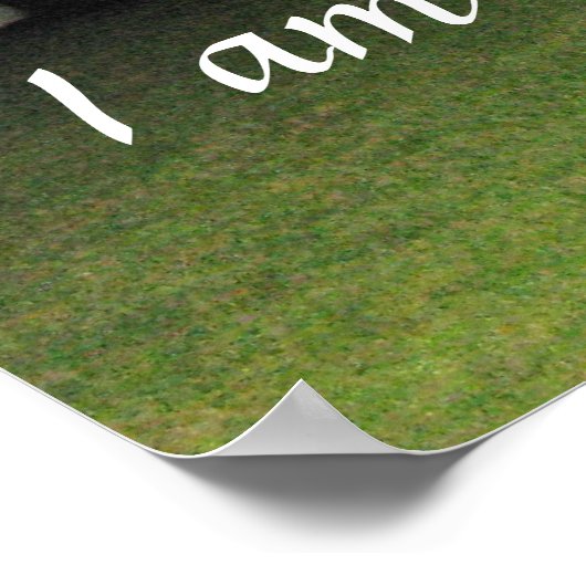 "Ich bin mit dir im Geist" Print Poster (Ecke)