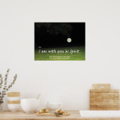 "Ich bin mit dir im Geist" Print Poster (Küche)
