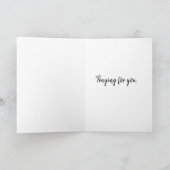 Ich bin mit dir immer Bibel Verse Christlich Karte (Innenseite)