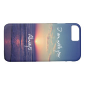 Ich bin mit dir immer Bibelverse Case-Mate iPhone Hülle (Rückseite (Horizontal))