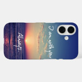 Ich bin mit dir immer Bibelverse Case-Mate iPhone Hülle (Rückseite (Horizontal))