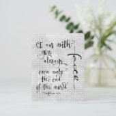 Ich bin mit dir immer Bibelverse Christlich (Stehend Vorderseite)