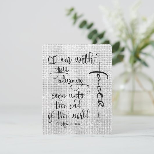 Ich bin mit dir immer Bibelverse Christlich (Stehend Vorderseite)