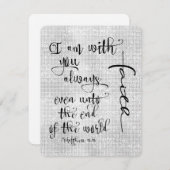 Ich bin mit dir immer Bibelverse Christlich (Vorne/Hinten)