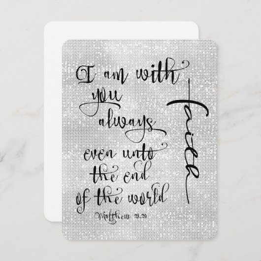 Ich bin mit dir immer Bibelverse Christlich (Vorne/Hinten)