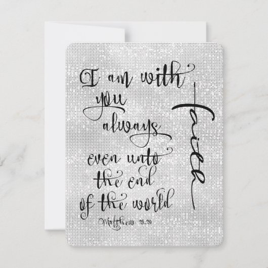 Ich bin mit dir immer Bibelverse Christlich (Vorderseite)