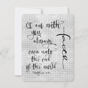 Ich bin mit dir immer Bibelverse Christlich