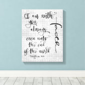 Ich bin mit dir immer Bibelverse Christlich Leinwanddruck (Insitu (Holzboden))