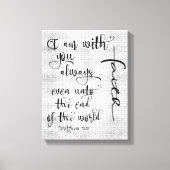 Ich bin mit dir immer Bibelverse Christlich Leinwanddruck (Vorderseite)