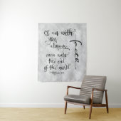 Ich bin mit dir immer Bibelverse Christlich Wandteppich (Beispiel)