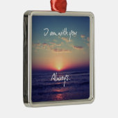 Ich bin mit dir immer Bibelverse Ornament Aus Metall (Rechts)