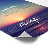 Ich bin mit dir immer Bibelverse Poster (Ecke)