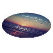 Ich bin mit dir immer Bibelverse Schneidebrett (Ecke)